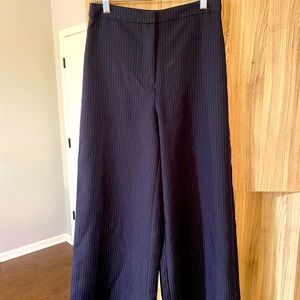 NWT Wide-leg Pinstripe Navy pant